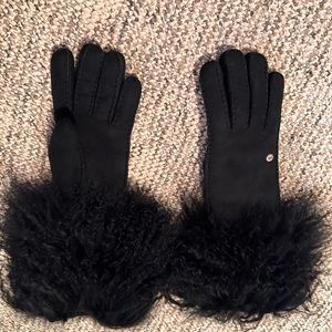 UGG Mongolian Fur Gloves